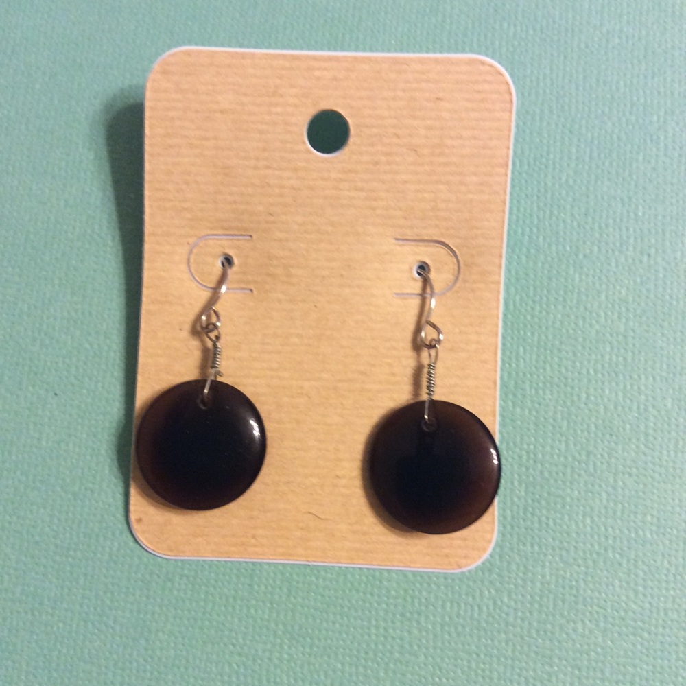 NWT Brown Glass Earrings
